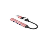 CANYON hub DS-02 4in1 USB-A/C Pink - Image 2