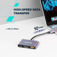 CANYON hub DS-4 3in1 USB-C Grey - Image 3