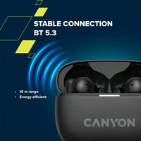 CANYON headset OnGo TWS-10 ANC+ENC Grey - Image 3