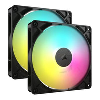 Corsair RS140 ARGB 140mm PWM Case Fans 2-Pack 330-1700 RPM (Black) - Image 4