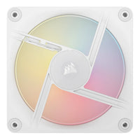Corsair iCUE LINK LX120-R RGB 120mm PWM Reverse Fans Starter Kit 3-Pack with System Hub (White) - Image 2