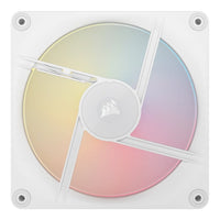 Corsair iCUE LINK LX140-R RGB 140mm PWM Reverse Fan 480-2000 RPM Magnetic Dome Bearing (White) - Image 2