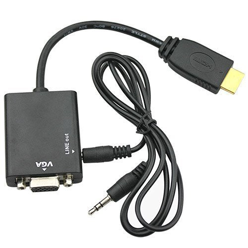 HDMI TO VGA+3.5mm Audio 10cm
