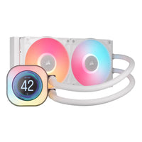 Corsair iCUE LINK TITAN 240 RX LCD 240mm AIO Liquid CPU Cooler 2x 120mm Fans LCD Display (White)