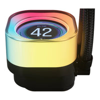 Corsair iCUE LINK TITAN 360 RX LCD 360mm AIO Liquid CPU Cooler 3x 120mm Fans LCD Display (Black) - Image 2