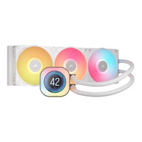 Corsair iCUE LINK TITAN 360 RX LCD AIO Liquid CPU Cooler 360mm 3x 120mm Fans LGA1851 AM5 (White) - Image 4