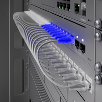 Ubiquiti UACC-Cable-Patch-EL-3M-W Nano-thin patch cable with 2.5 GbE support designed to show Etherlightin™ - Image 2