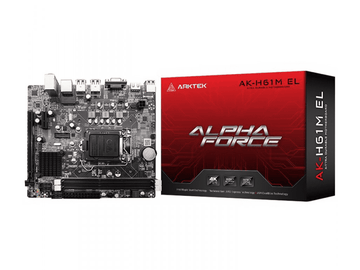 Arktek Intel H61 Chipset, Socket LGA1155, Dual Channel DDR3, Integrated Intel Graphics X4500 HD