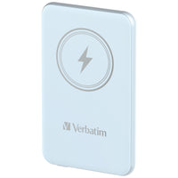 Verbatim Charge 'n' Go Magnetic Wireless Power Bank 5000 Blue