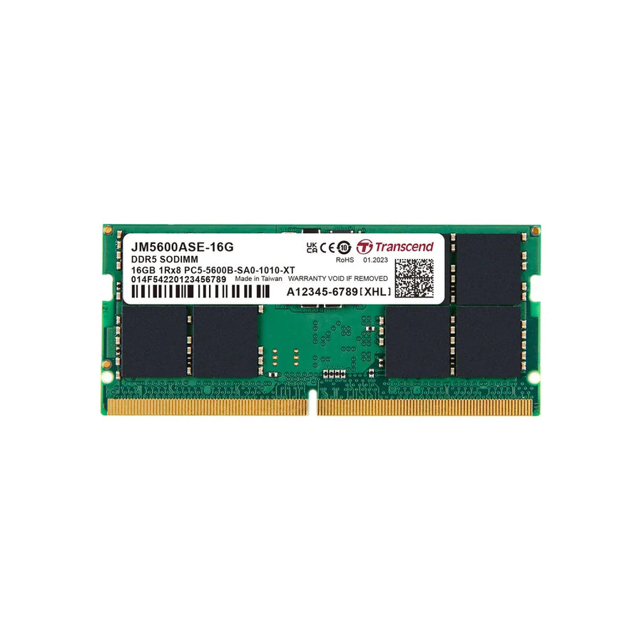 Transcend JetRam 16GB DDR5-5600 SO-DIMM Laptop Memory CL46