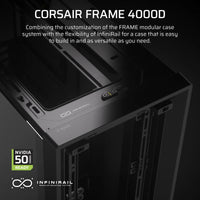 Corsair 4000D FRAME Midi-Tower ATX PC Case Black Tempered Glass - Image 5