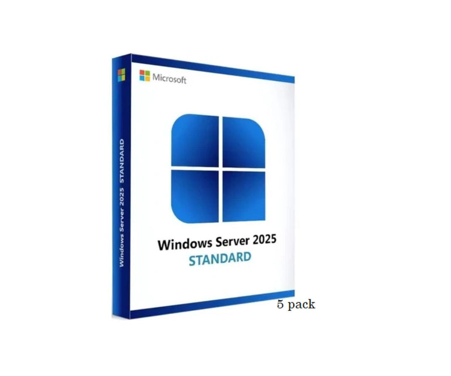 5-pack of Windows Server 2025/2022 User CALs (STD or DC), Cus Kit