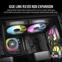 Corsair iCUE LINK RX120 RGB 120mm PWM Case Fan Black Single Pack - Image 5