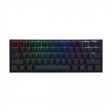 Ducky One 2 Pro Mini 60 Cherry MX Brown Tactile Mechanical Wired Gaming Keyboard - Black