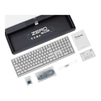 Ducky Keyboard Zero 6108 100% Mechanical Wireless Keyboard RGB USB/2.4GHz/BT White (Cherry MX2A Speed Silver) - Image 5