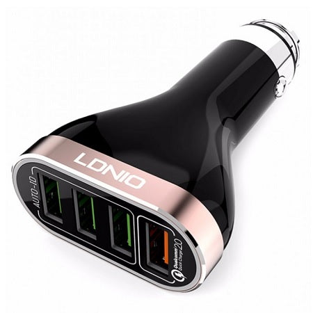 Ldnio USB Car Charger - 4P 6.6A QC