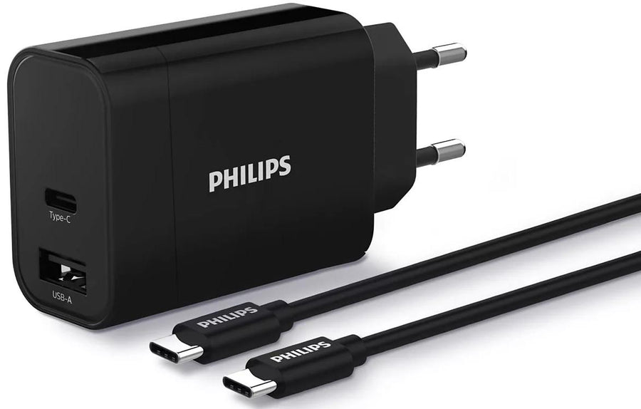 Philips 30W Fast Charger + C Cable