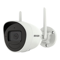 Hikvision 4MP Wireless Outdoor Audio Fixed Bullet Network Camera, BUilt-in Two Way Audio, IP66, IR up to 30m