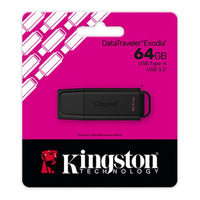 Kingston 64GB Portable USB 3.2 Gen 1 DataTraveler Exodia Black - Image 2