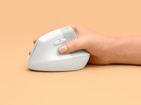 Logitech Lift Vertical White Mouse