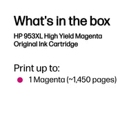 HP 953XL High Yield Magenta Original Ink Cartridge ~1 600 pgs - Image 3
