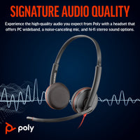 Poly Blackwire 3225 Stereo USB-A/C/3.5mm
