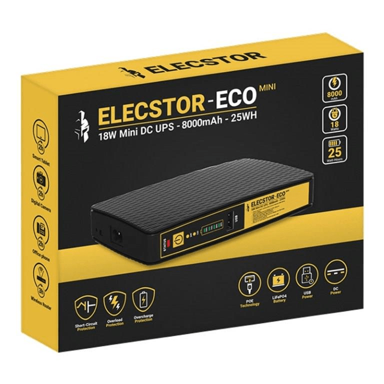 Elecstor 18W Mini UPS 8000mAh - 25WH - 1