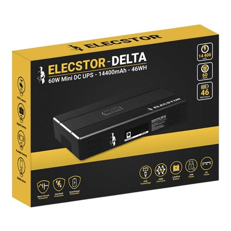 Elecstor 60W Mini UPS 14400mAh - 46WH - 1
