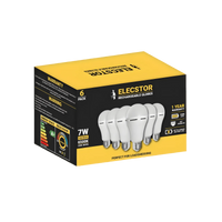 Elecstor E27 7W Rechargeable cool white - 6 PACK