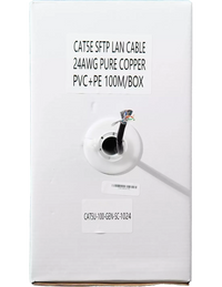 Essential CAT5 UV Outdoor Ethernet Cable 100m Black Solid Copper SF/TP Pull Box | CAT5U-100-GEN-SC - Image 2