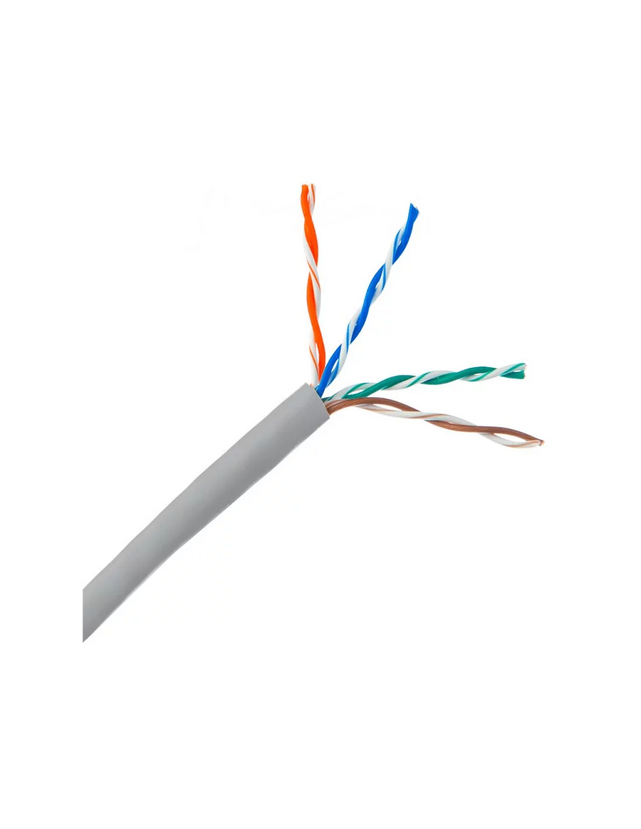 Essential CAT5e Indoor Ethernet Cable 500m Grey CCA UTP Roll | CAT5-500-GEN