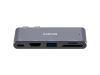 CANYON hub DS-5 5in1 Thunderbolt 3 4k Space Grey