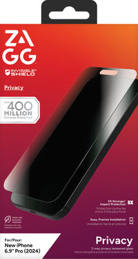 ZAGG InvisibleShield Glass Elite Privacy Screen Protector for iPhone 16 Pro Max - Image 5