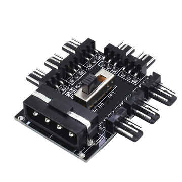 Molex to 8 X Fan + Speed Selector