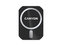 CANYON CH-15, Magnetic car holder and wireless charger, C-15-01, 15W,Input: USB-C: 5V/2A, 9V/3A