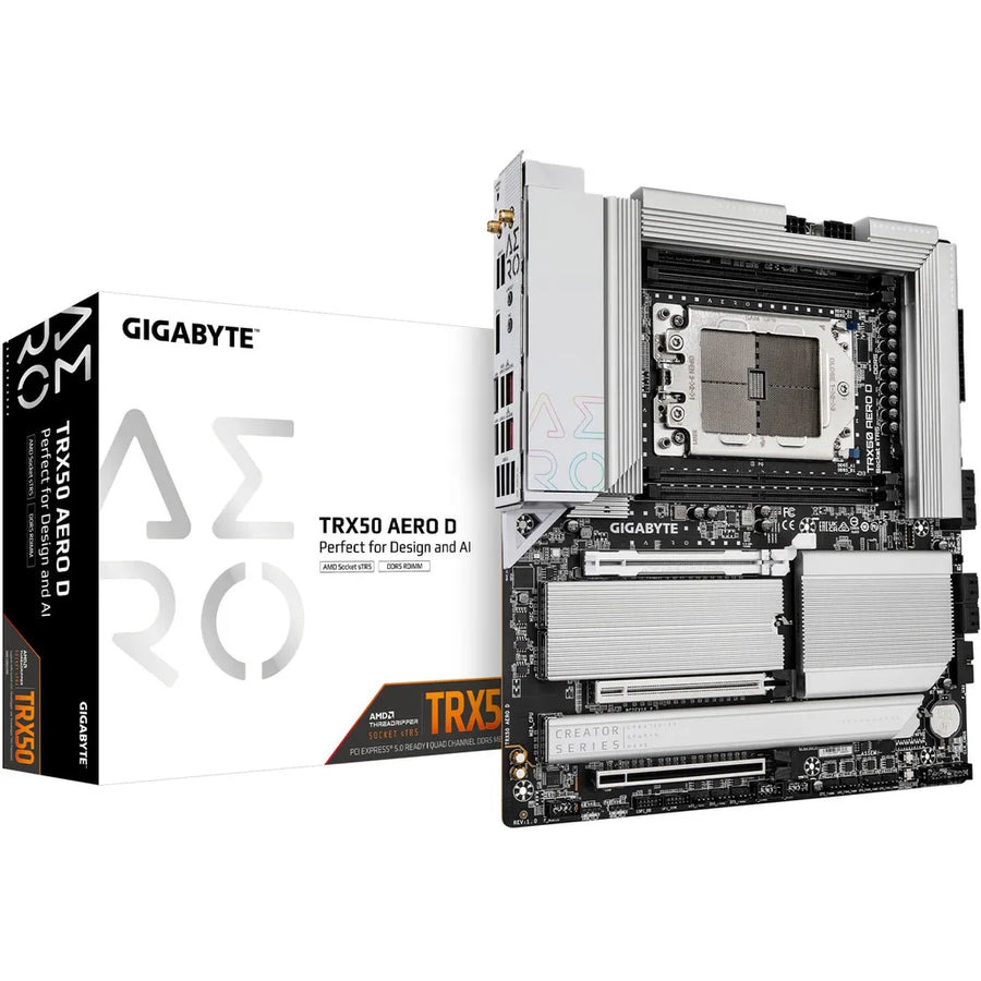 Gigabyte TRX50 AERO D AMD Threadripper PRO E-ATX Motherboard Wi-Fi 7 DDR5