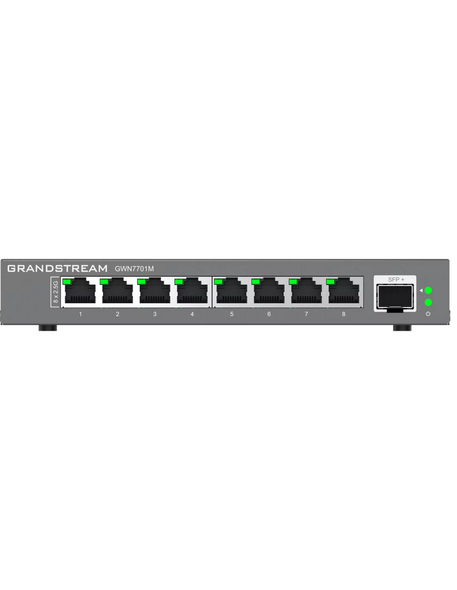Grandstream Enterprise 8 port Unmanaged 2.5G Switch | GWN7701M