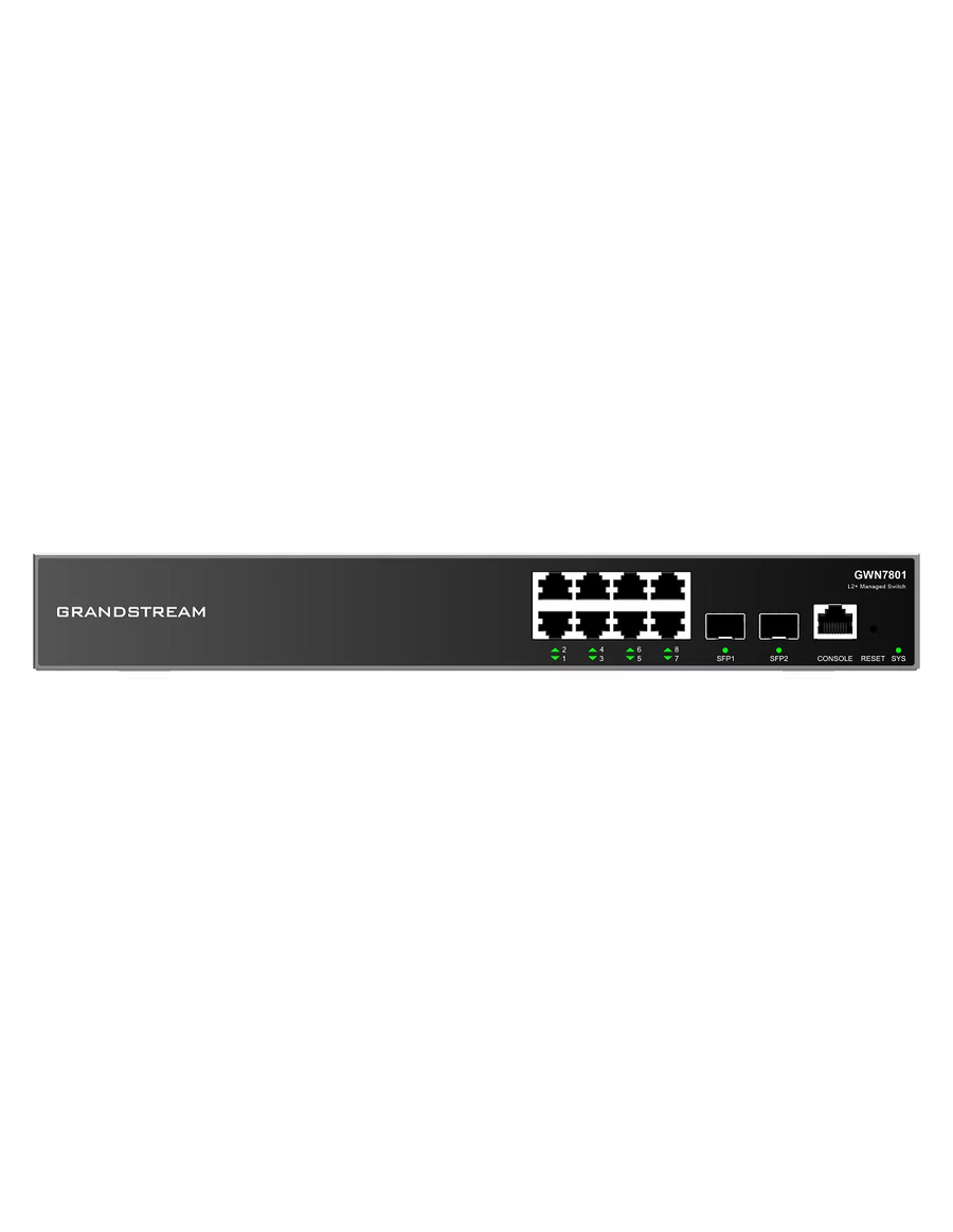 Grandstream Enterprise L2 8 port Managed GbE PoE Switch 120W | GWN7801P