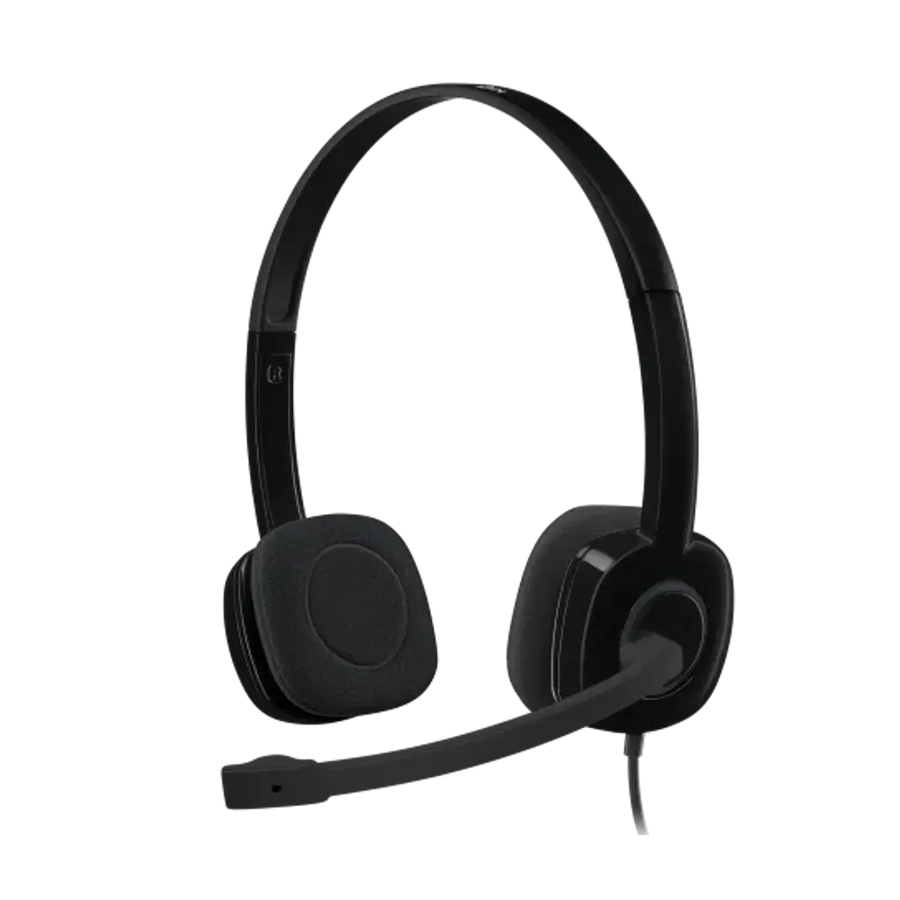 Logitech H151 Wired Stereo Headset with Boom Mic