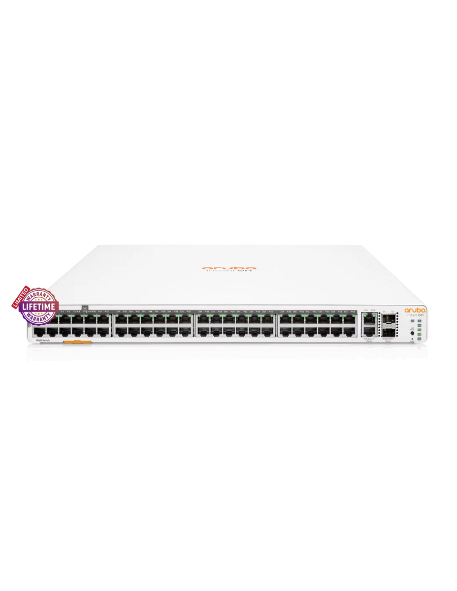 HPE Networking Instant On 1960 2SFP+ 48 Port 600W Switch | ARU-IO-SW196048G-600W