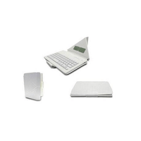 UNIVERSAL 8' FOLIO-TYPE CASE W/BT KEYBOARD-WHITE