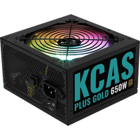 Aerocool KCAS Plus Gold 650W 80 PLUS Gold ARGB Non-Modular ATX Power Supply