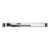 8-port 17'' Dual Rail LCD IP Cat5 KVM - D.Rail LCD KVM IP SW. W/(USKB/SPKB)/W/(US/EU) CORD
