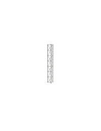 Lattice Mast 3m Section (Revised). ZigZag bracing and flange joint.