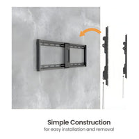 RCT Slim Tilt TV Wall Mount 43 to 95-inch 75kg Capacity 8 Degree Tilt VESA Compatible Black - Image 2