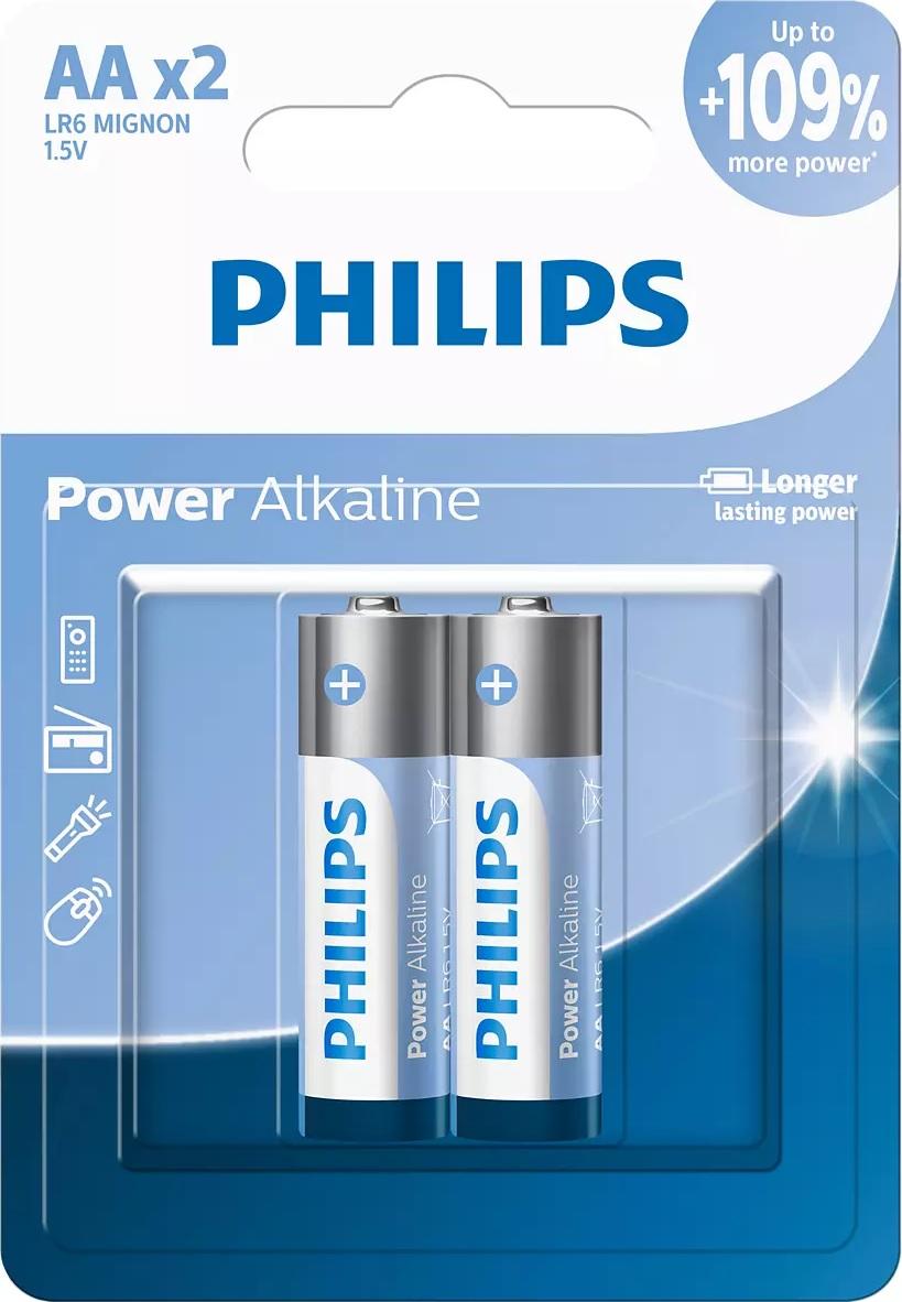 Philips Power Alkaline Bat AA 2P