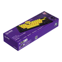 LORGAR KBP70MW, Wireless 65% Mechanical Gaming Keyboard Pro, Black/yellow, EN layout