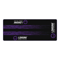 LORGAR RX1FM, Sim Racing Floor Mat Advanced, Stitched edge, 1,700X700X3 mm, Black/purple - Image 4