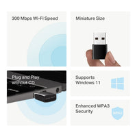 TP-Link N300 Nano Wi-Fi USB Adapter
