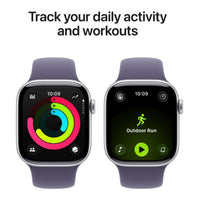 Apple Watch Series 11 GPS 42mm Silver Aluminium Case with Purple Fog Sport Band - M/L,Model A3331 - Image 3